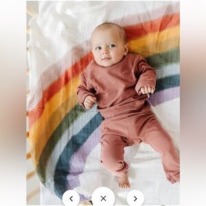 Clementine Kids Rainbow Connection Swaddle NWT
